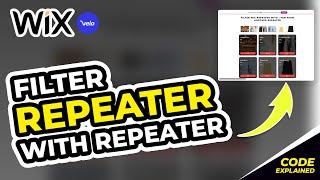 How to Filter WIX Repeater with Repeater Element | Code Explained! | Wix Ideas