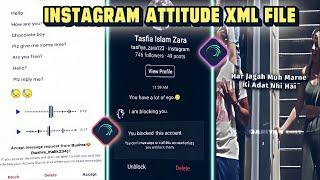  Instagram Attitude Chat XML File  | AlightMotion XML Preset 2025  | Free AM XML File Download 