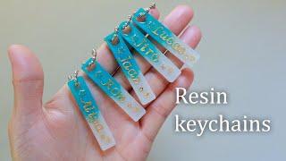 Personalized Resin Keychain Ideas | Resin art tutorial Step by Step | Resin keychain with Names