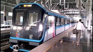 Onboard PUNE METRO TRAIN - Great Monsoon Journey With Views Of Railroad Bridge, River, Greenery Etc