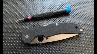 How to disassemble and maintain the Spyderco Native Chief Pocketknife