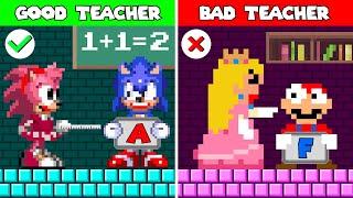 Mario and Sonic Challenge: Good Teachers Vs Bad Teachers - Who Will Win?