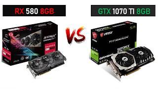 RX 580 8GB vs GTX 1070 Ti 8GB - R5 3600X - Gaming Comparisions