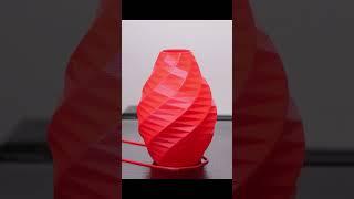 3D printing time lapse red vase from Thingiverse