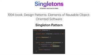 Singleton - A pattern we Love to Hate