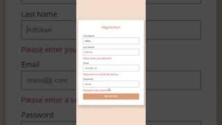 How to Validate form using jQuery | Form Validation in jQuery | Form Validation