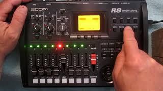 Zoom R8 as a standalone drum machine.