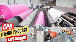 Cold Pad Batch (CPB) Dyeing Process - Step by Step explanation