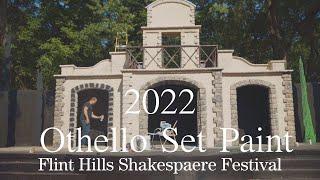 2022 Othello Set Paint - Flint Hills Shakespeare Festival