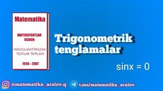 Trigonometrik tenglamalar