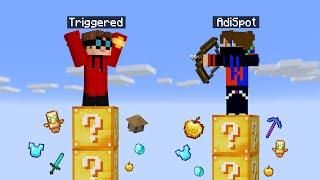 Lucky Block Tower Race NOOB Vs PRO CHALLENGE! - Minecraft