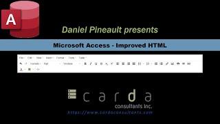 Microsoft Access - Improved HTML