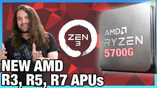 AMD Announces New Ryzen 5000 APUs: R7 5700G, R5 5600G, R3 5300G Specs & Details