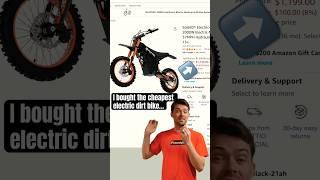 I Bought the Cheapest Electric Dirt Bike on Amazon!