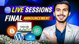 FINAL Announcement - Zoom Live Sessions With TechBoy Ghulfam Ali