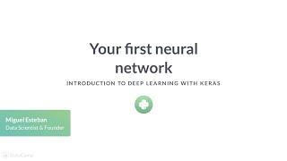 Python Tutorial: Your first neural network