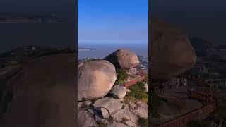 Zhejiang’s Damen Island  Turtle Shaped Rock Formation ️ #travel #discoverchina #mountains
