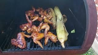 Chicken wings and corn grilled  / simply pinay in USA