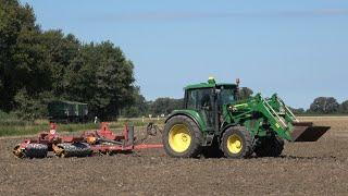 JOHN DEERE 6430 mit einer VÄDERSTAD Rexius 1020 Cambridge Walze / SOUND / 4K