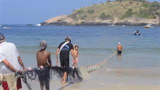 Artisanal Fishing in Piritininga Beach, Niteroi, Rio de Janeiro, Brazil