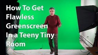 How to get a flawless greenscreen shoot in a tiny room