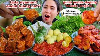 EAT, BEEF CURRY, BALADO JENGKOL, RAW LAPAN, YOUNG JENGKOL, EGGPLANT, SAMBAL TERAS