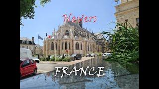 Nevers in France: Walk around city and Nevers Cathedral