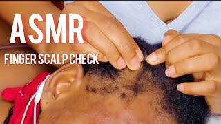 ASMR FAST AND DETAILED SCALP SCRATCH WITH FINGER ON 4C HAIR