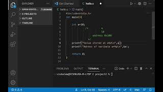 How to use  ''%p" format specifier in C