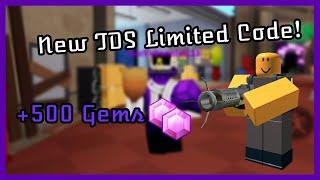 (LIMITED) Code || Tower Defense Simulator || (Free Gems)