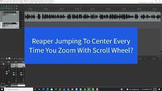 Reaper Zoom Jumping to Center