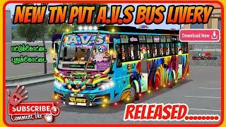  NEW TN PVT A.V.S BUS LIVERY RELEASED....... #newlivery #tnpvtbus #gaming #bussid #youtubevideo