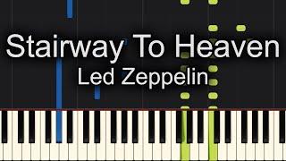 Stairway To Heaven Piano - How to Play Led Zeppelin Stairway To Heaven Piano Tutorial!