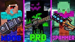 NOOB VS PRO VS SPAMMER (Pixel Gun 3D)