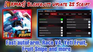 [XMAS] Blox Fruits Script Pastebin Mobile | Auto Farm, Race V4, Yeti Fruit, and More | No Key