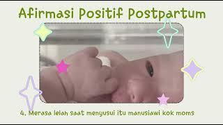 Afirmasi Positif untuk Ibu Baru Postpartum