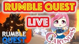 [NEW] RUMBLE QUEST ROBLOX  LIVE | GRINDING WITH FANS | JOIN US! CAKENOMS & MAX