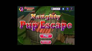 Naughty Pup Escape Walkthrough - GamesZone15 - Naughty Pup Escape Game Walkthrough