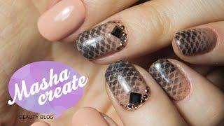 Коррекция Гель Лака + Дизайн ногтей с Пигментами и Стразами на ногтях :)