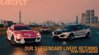 CARCULT : shooting three full liveried cars, 787B,R-Magic and Takata by CraftLab Asia #carcult