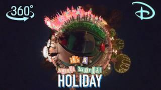 360° It's A Small World Holiday FULL RIDE at Disneyland Park