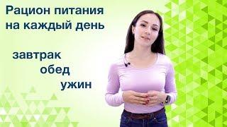 Питание для похудения.  Меню на каждый день.