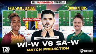 WI-W vs SA-W  Dream11 Prediction | West Indies Women vs South Africa Women T20 1st Match 2025
