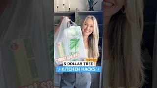 5 VIRAL dollar tree KITCHEN hacks! *must see #4* #kitchen #dollartree #home #hacks