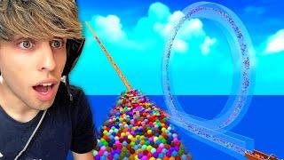 I Sent 2,000 Marbles Thru a GIANT LOOP!