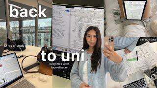 UNI VLOG  12hr study days, productive, apartment cleanup, home alone, packing for Japan