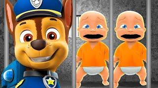 Babies TRAPPED in Paw Patrol Prison!