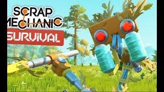 Боевой дрон Scrap Mechanic с управлением мышкой