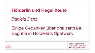 Daniela Danz: Einige Gedanken über drei zentrale Begriffe in Hölderlins Spätwerk | ZfL