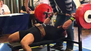 Rob Preston bench press 235kg World Record BPO World Championships Nov 2012